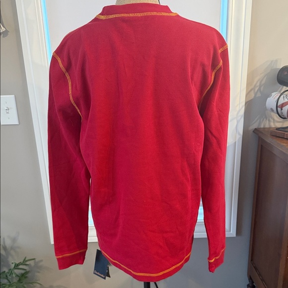Dunbrooke Kansas City Chiefs Red Long Sleeve Henley Thermal Shirt unisex Medium - Picture 2 of 5